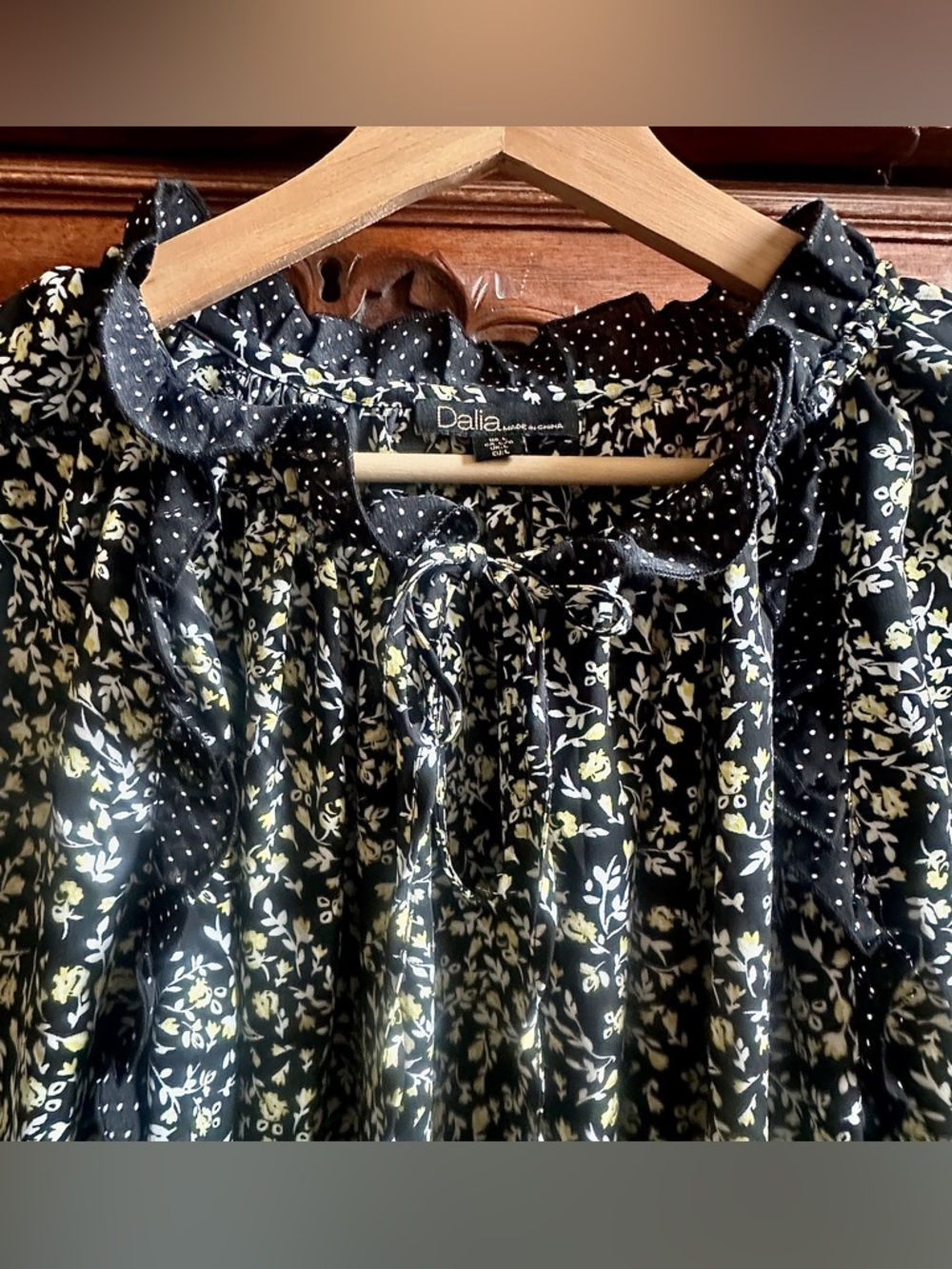 Dalia floral peasant top - Picture 2 of 8